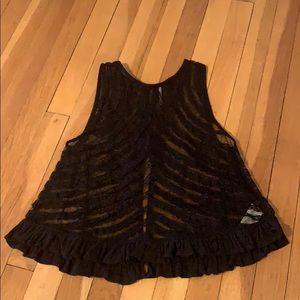 Black Lace see through tank top
